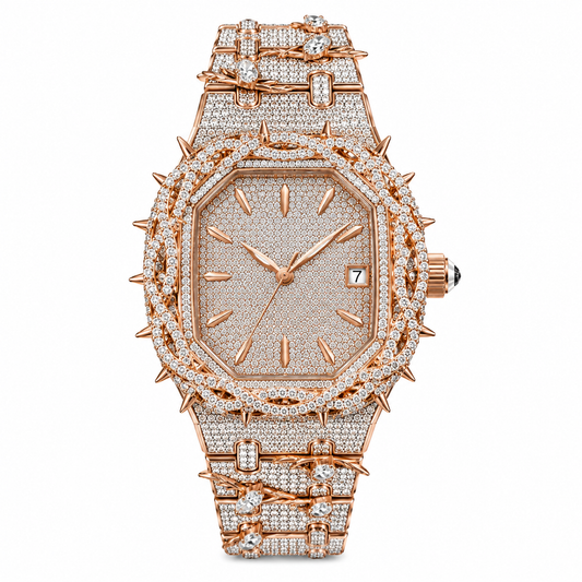 Rose Gold Thorn CZ Watch