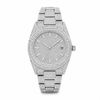 Silver Pavé CZ Watch