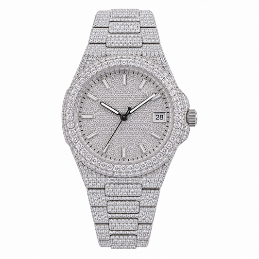 Silver CZ Watch