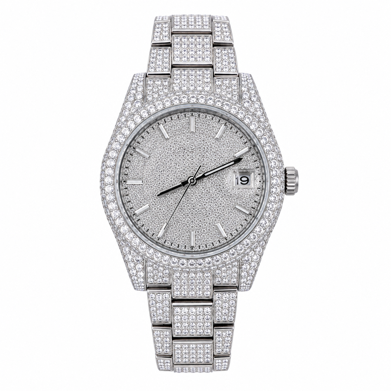 Silver Classic CZ Watch