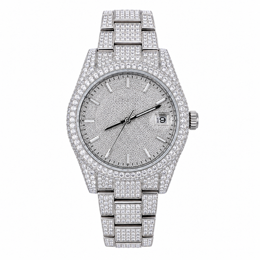 Silver Classic CZ Watch