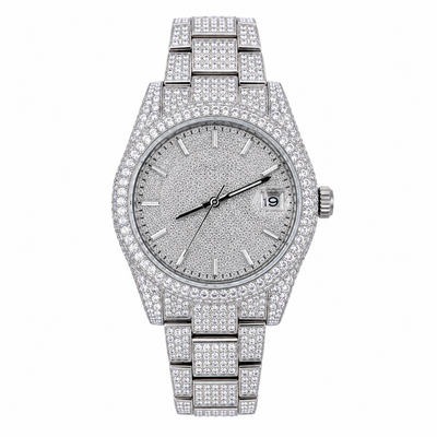 Silver Classic CZ Watch